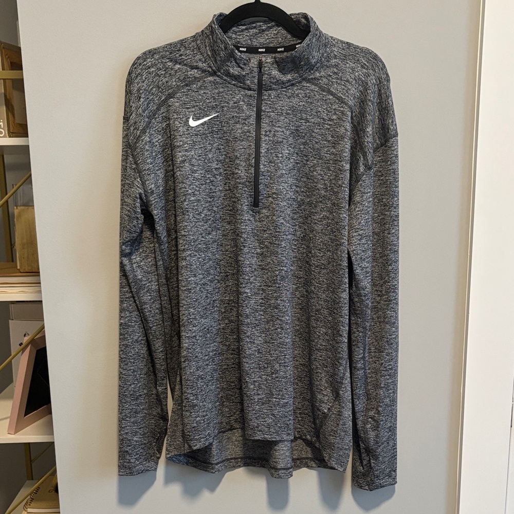 Nike Dri-FIT Gray Quarter Zip Pullover